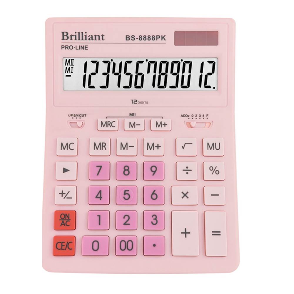 Калькулятор Brilliant BS-8888 рожевий