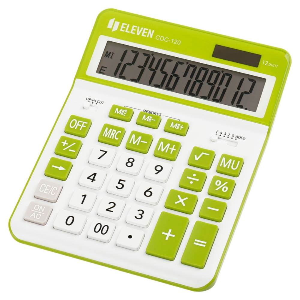 Калькулятор Eleven CDC-120 біло-зелений