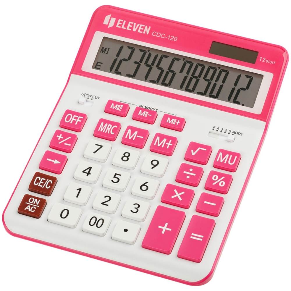 Калькулятор Eleven CDC-120 біло-рожевий