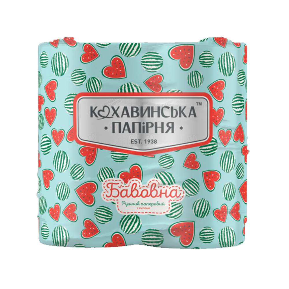 Рушник паперовий Кохавинська Папірня Бавовна (2шт)