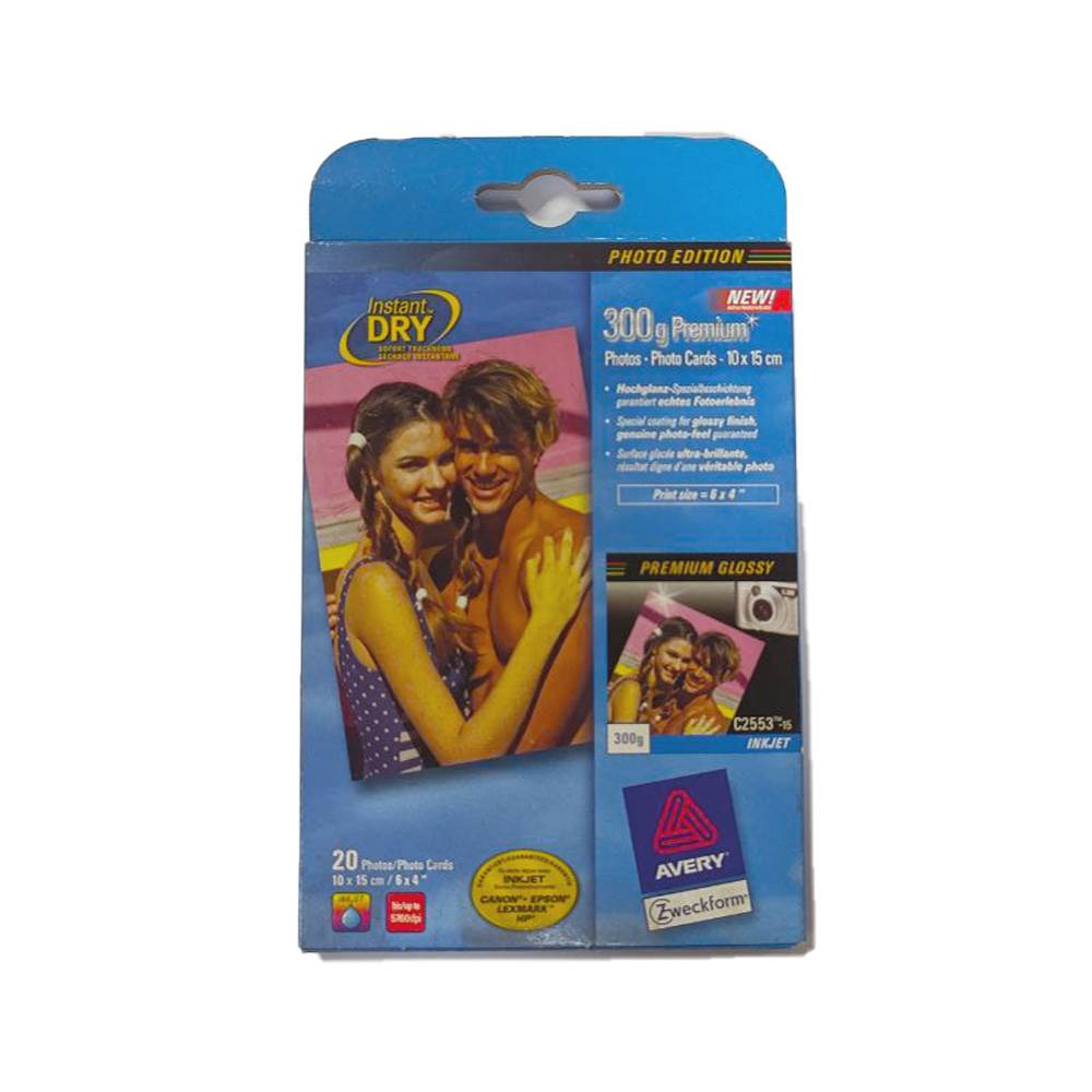 Фотопапір глянц. Avery Premium 10*15 см (300-20)