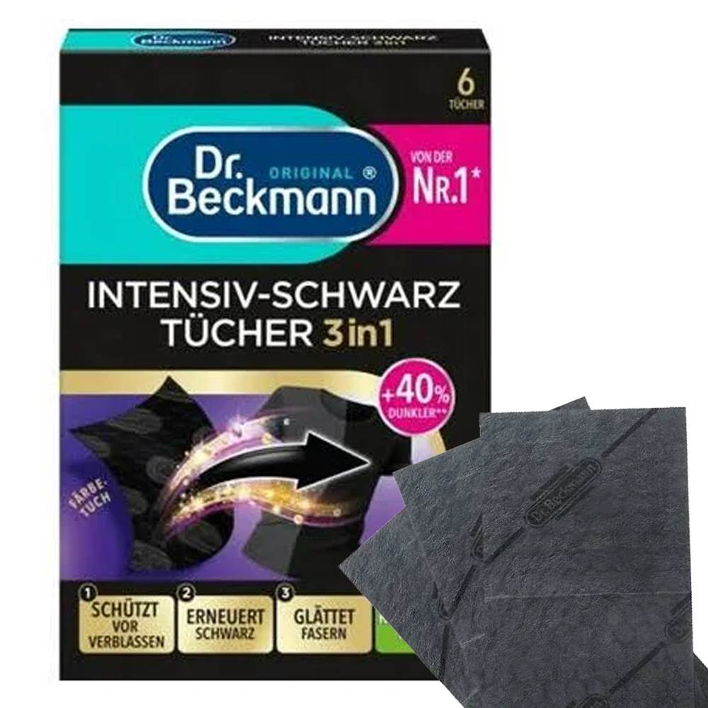 Серветка Dr. Beckmann для оновлення чорного кольору (10 шт)