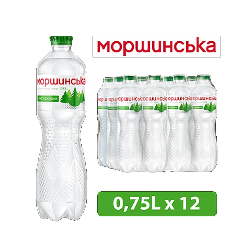 Вода мінер. Моршинська сл/газована, 0,75 л, ПЕТ (*12шт)