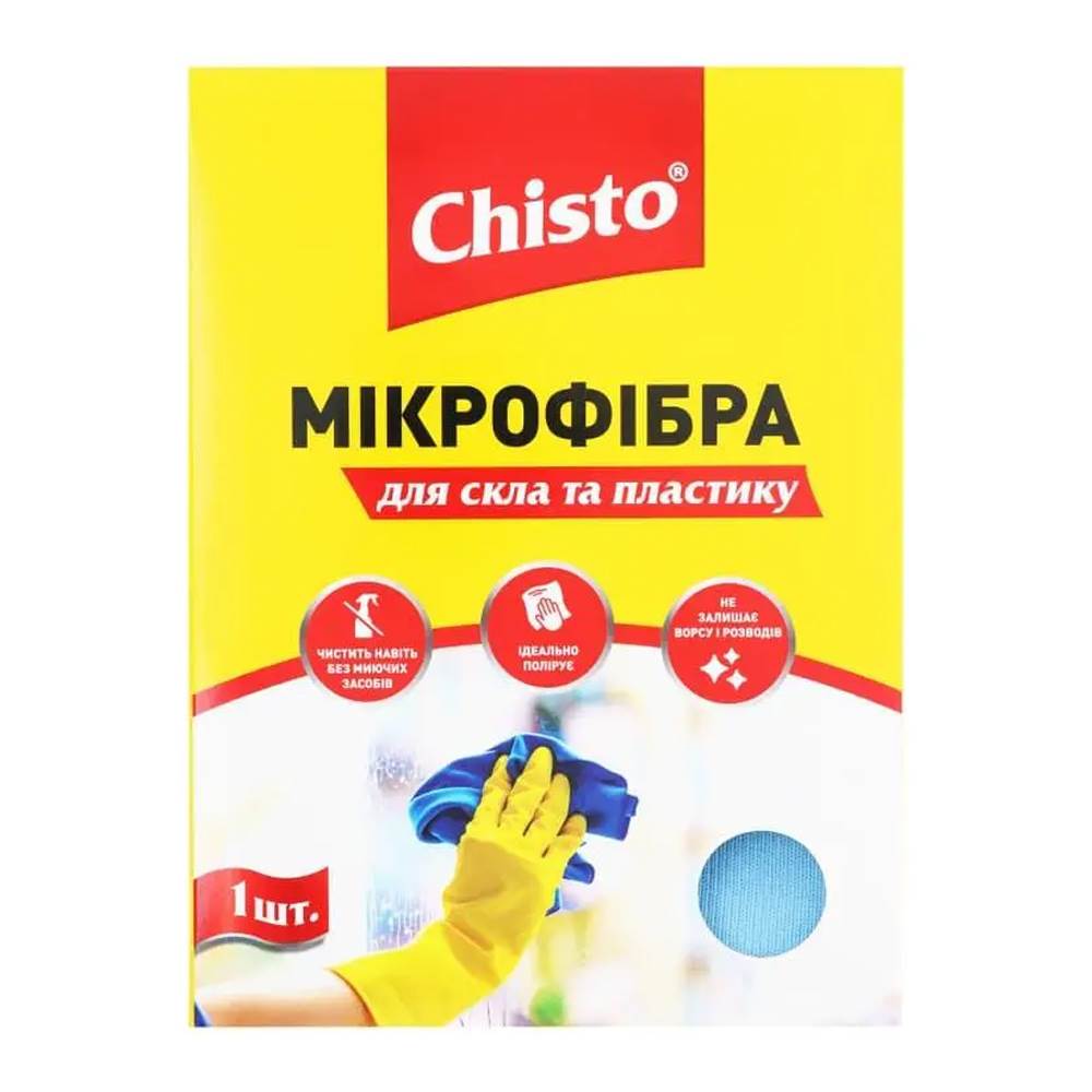 Ганчірка мікрофібра Chisto для вікон і пластику