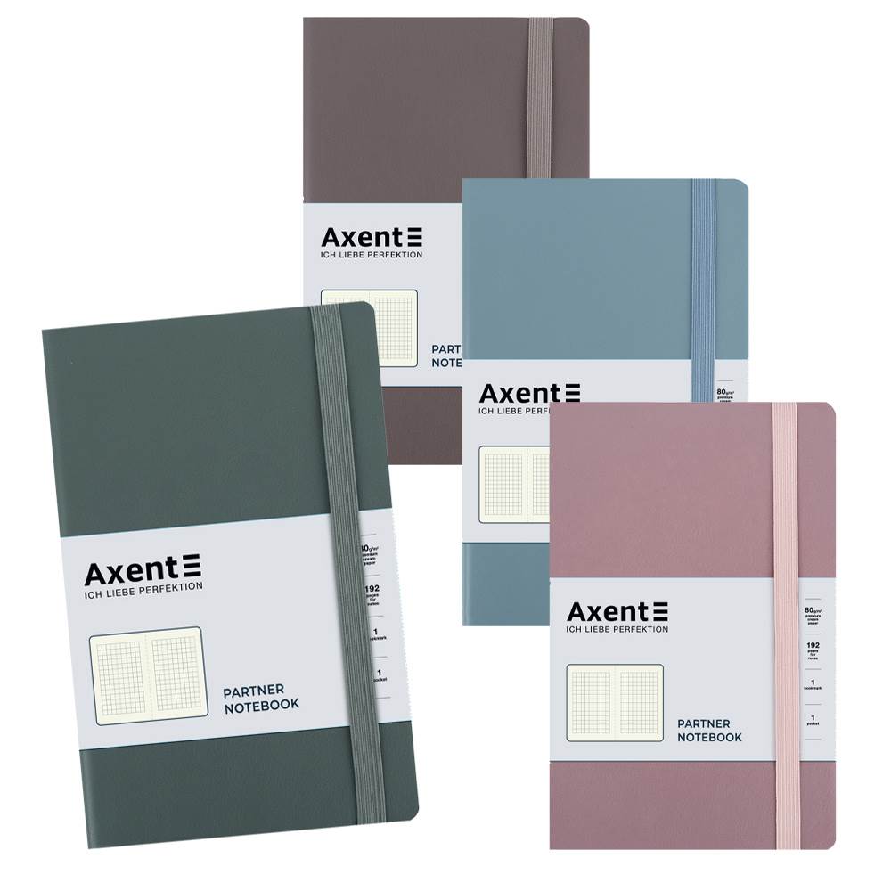 Записна книжка Axent Partner Earth Colors А5 кліт.