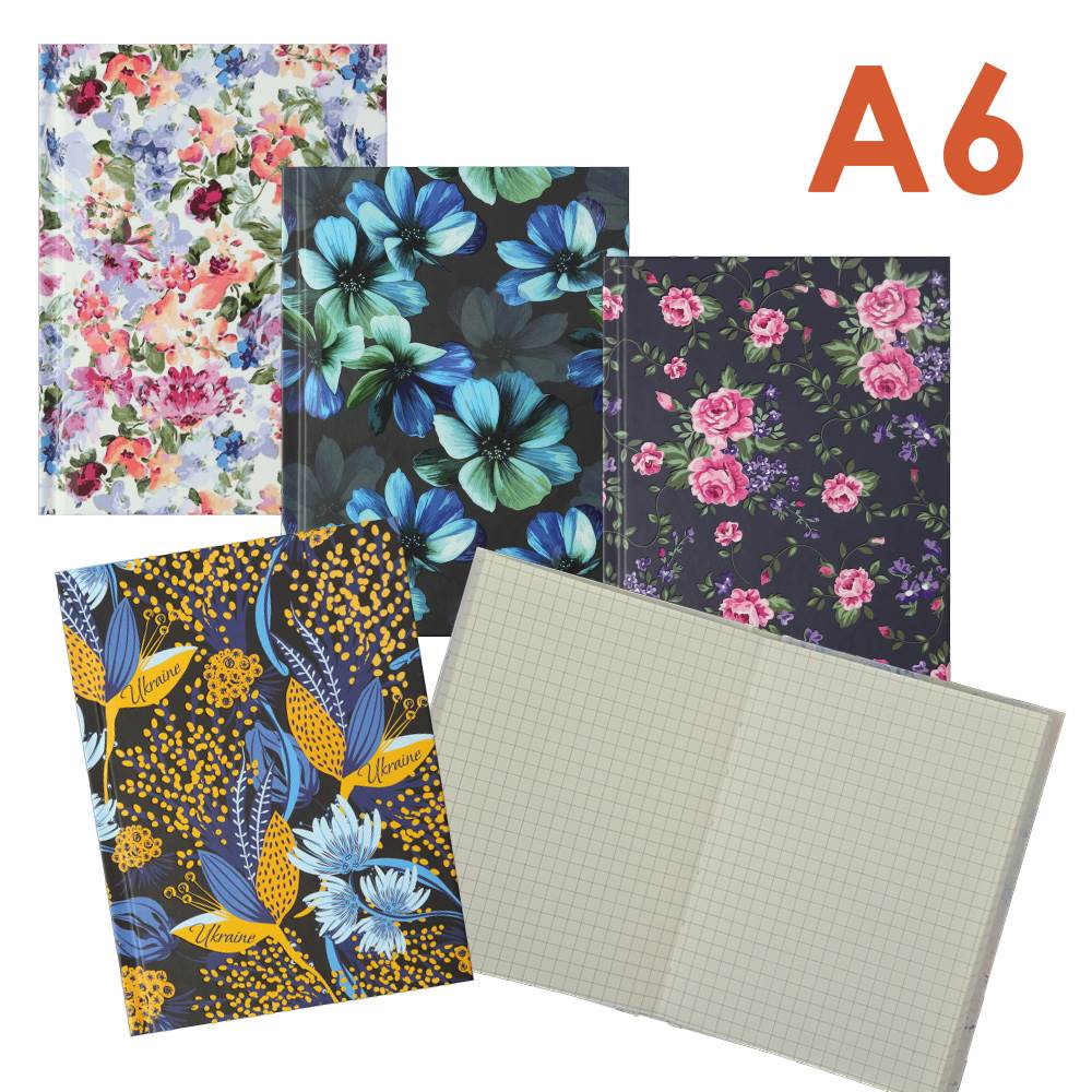 Блокнот Flora А6 64арк. кліт.