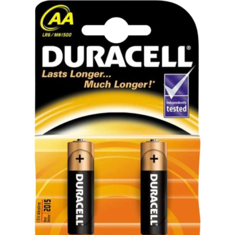 Батарейка Duracell АА (пальчик), 2 шт