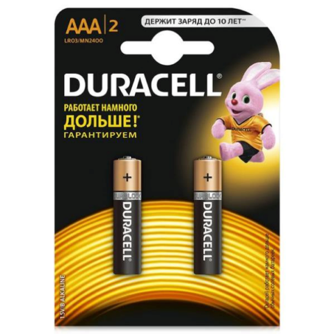 Батарейка Duracell ААА (мініпальчик), 2 шт