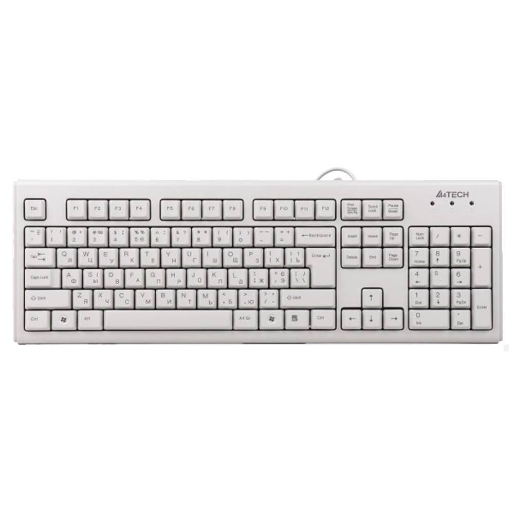 Клавіатура провідна A4-Tech KM-720 USB біла