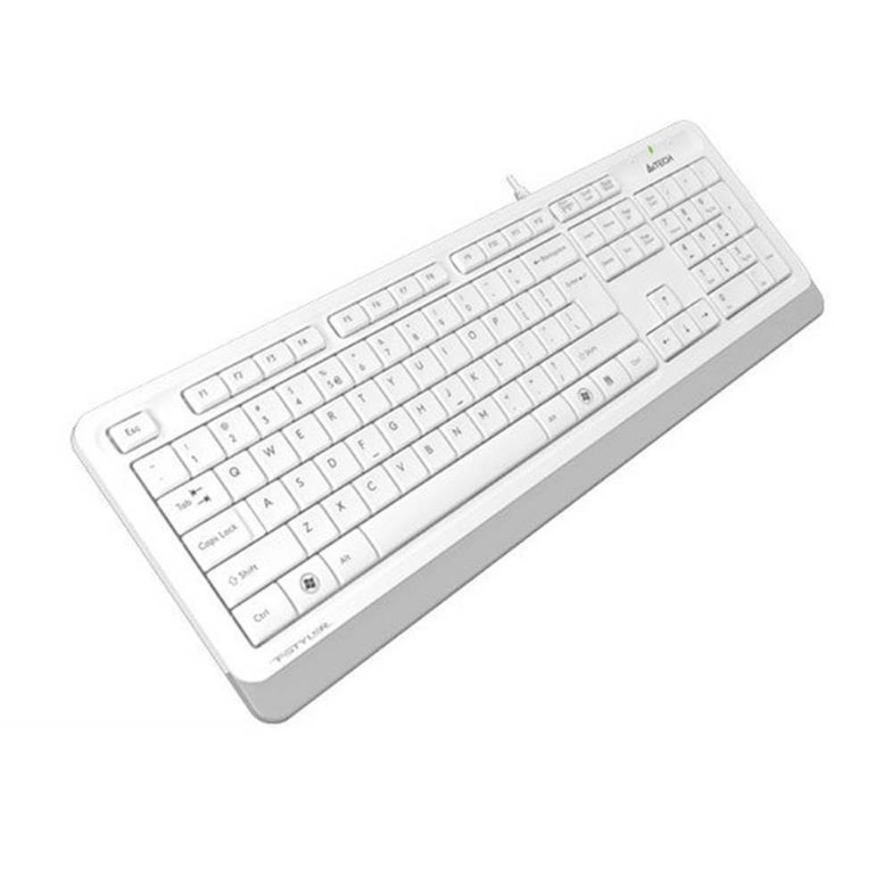 Клавіатура провідна A4-Tech FKS 10 USB біла/сіра