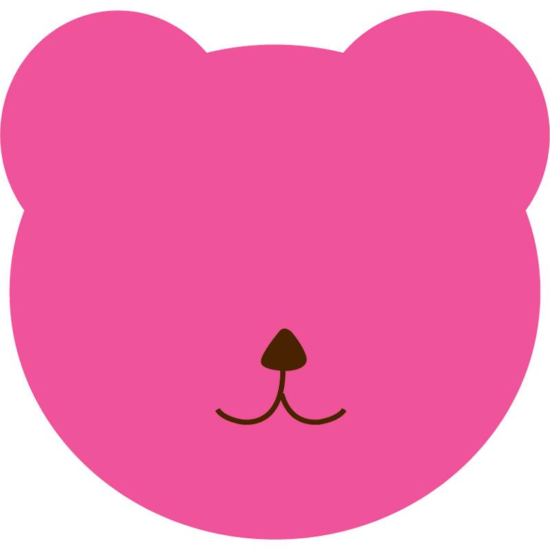 Нотатки клейкі Bear рож. (50шт)