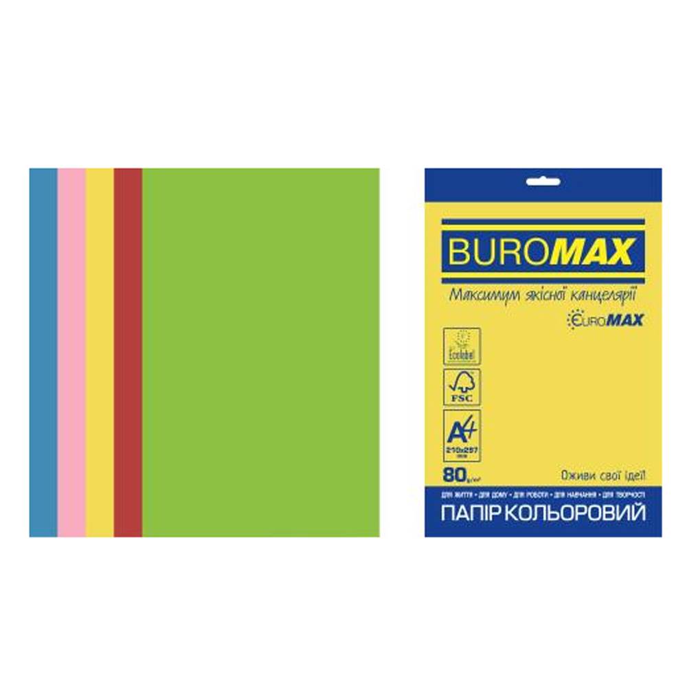 Папір ВМ Euromax Intensive А4 5 кольорів