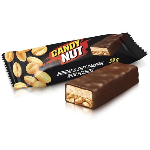 Цукерки Рошен Candy Nut нуга з арахісом 1 кг