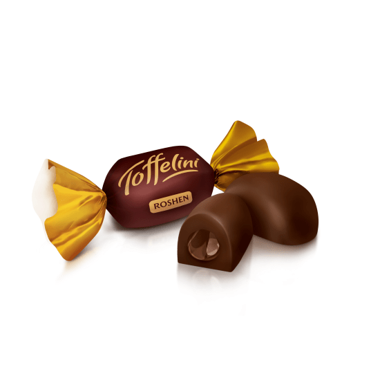 Цукерки Рошен Toffelini з шокол.начинкою 1 кг
