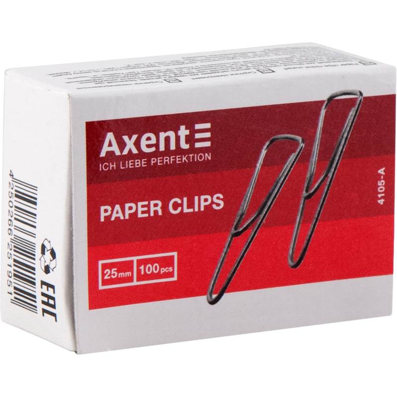 Скріпки Axent 28 мм трикутні (100 шт)