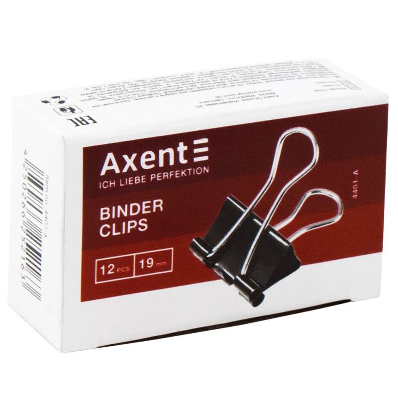 Біндер Axent 19 мм (12 шт)