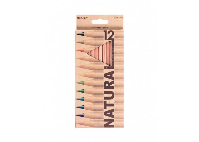 Олівці кольорові Marco Natural Cedarite (12 шт)